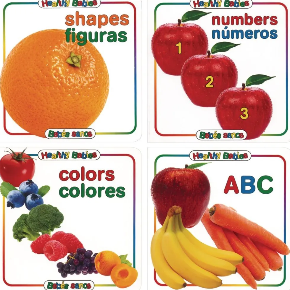 Bilingual Spanish Board Books - 8 book set