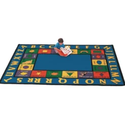 Bilingual 5'10" x 8'4" Rectangle Premium Carpet