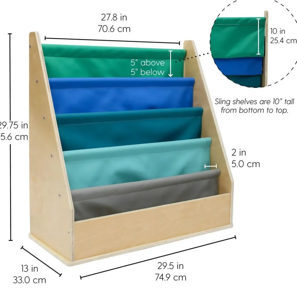 Birch Sling Book Display - Contemporary