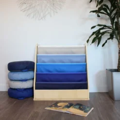 Birch Sling Book Display - Navy/Powder Blue