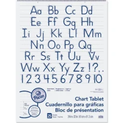 Blue Ruling Chart Tablet - 25 Sheets