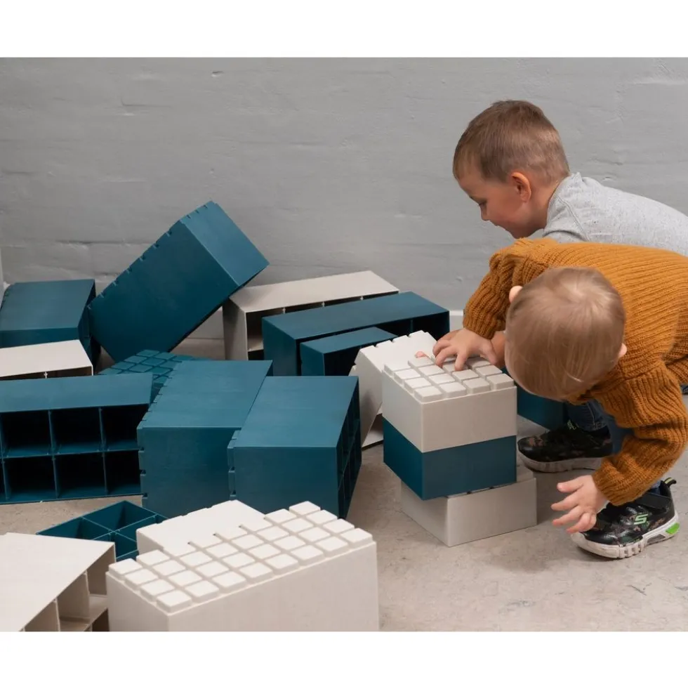 Building Blocks Blue / Grey 26 Pieces