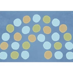 Calming Colors Arch Seating Carpet 6' x 9' Rectangle