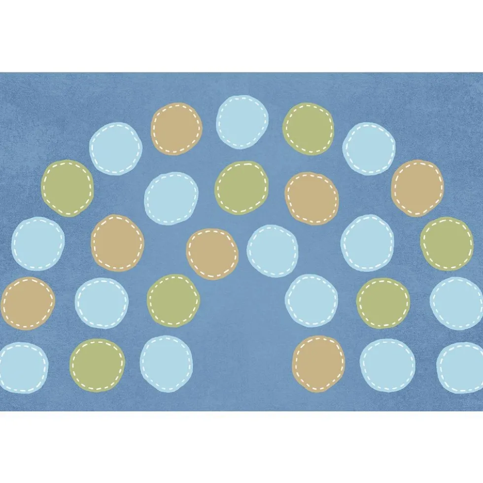 Calming Colors Arch Seating Carpet 6' x 9' Rectangle