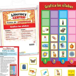 Centro de aprendizaje Grafica Las Silabas (Spanish Graph The Syllables)