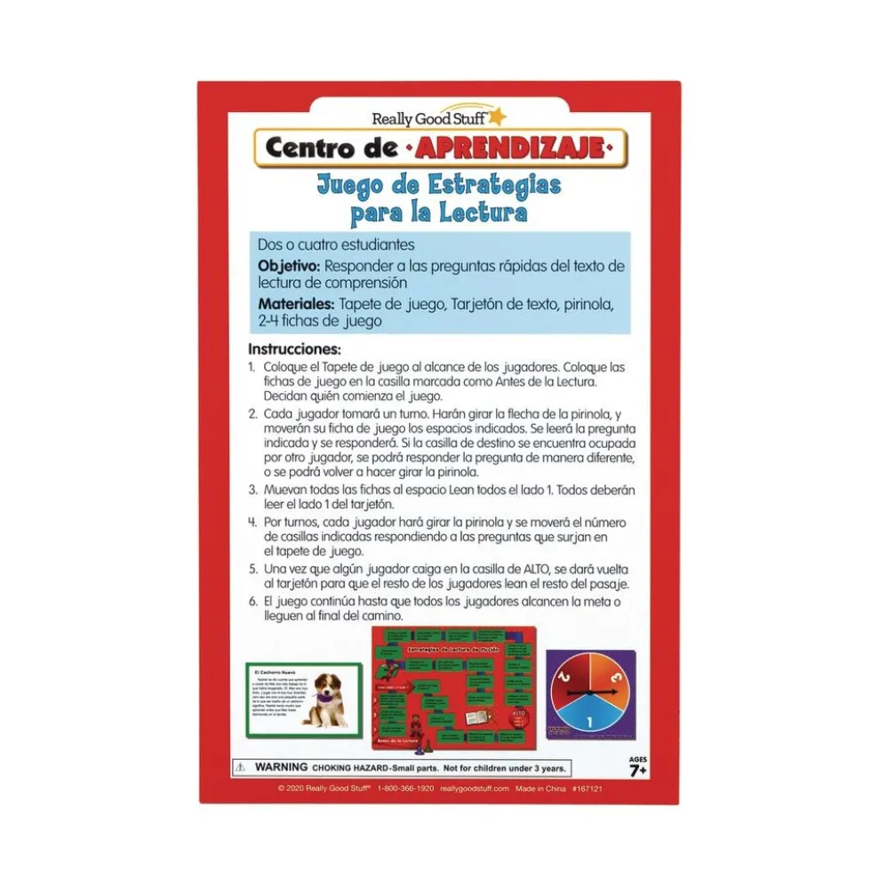 Centro de Aprendizaje: Juego de Estrategias para la Lectura Nivel 1 (Spanish Reading Strategies Game Literacy Center, Level 1)