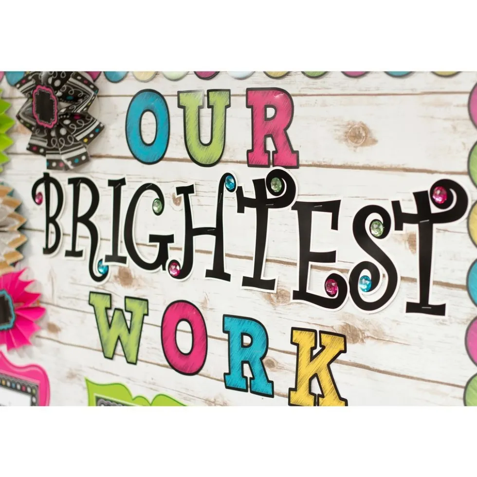 Chalkboard Brights Bold Block 4" Letters - 230 pieces