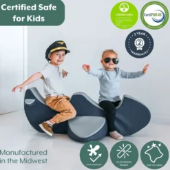 Children's Factory® Rocket the Rocker - Double Plane Soft Foam Rocker