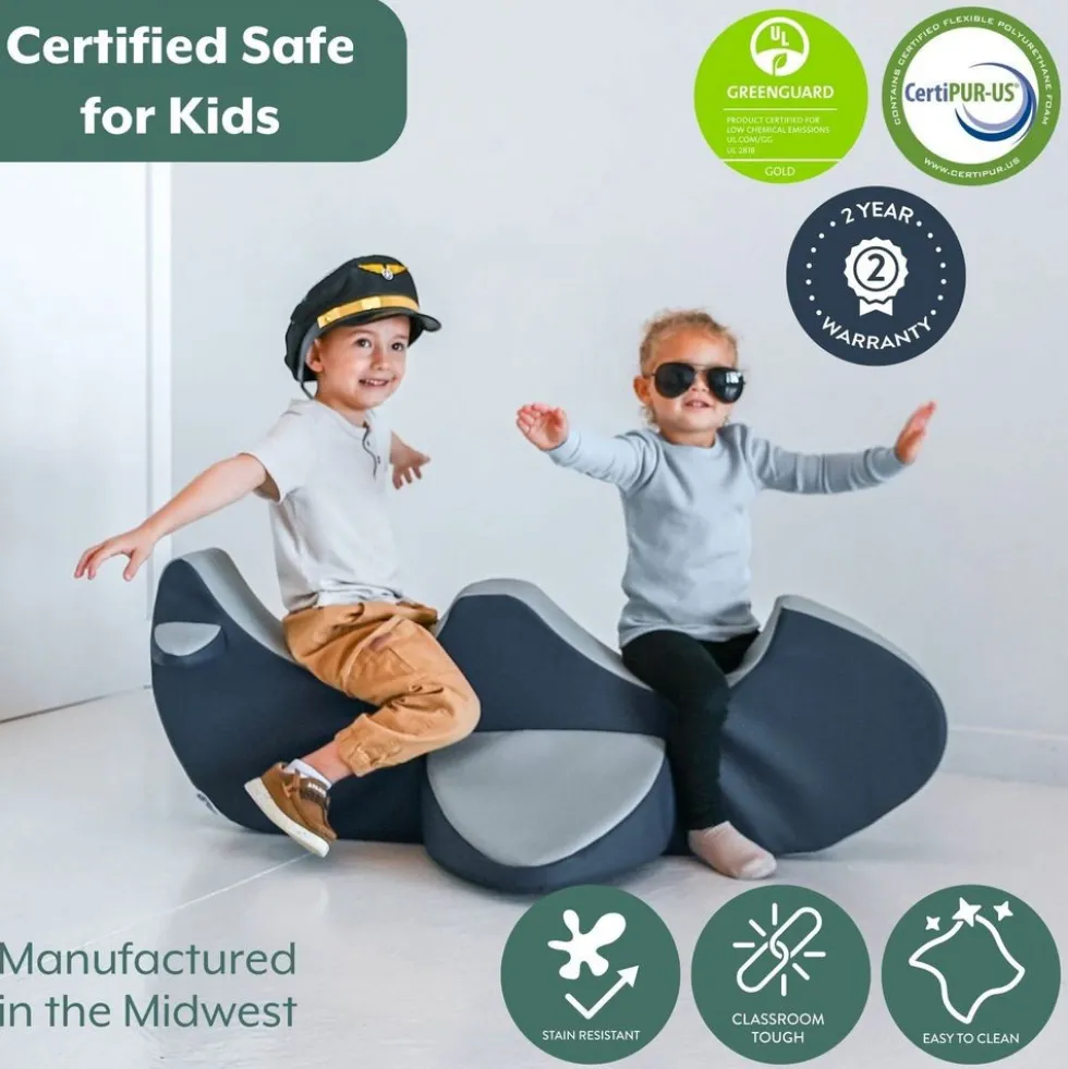 Children's Factory® Rocket the Rocker - Double Plane Soft Foam Rocker