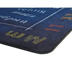 Choose Kind Blue 6' x 9' Rectangle Pixel Perfect Carpet