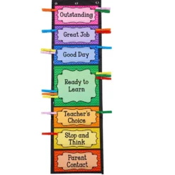 Classroom Management Rainbow Clothespins - 6 Colors