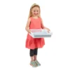 Classroom Paper Baskets with White Handles, Set of 6 - Neon Pop
