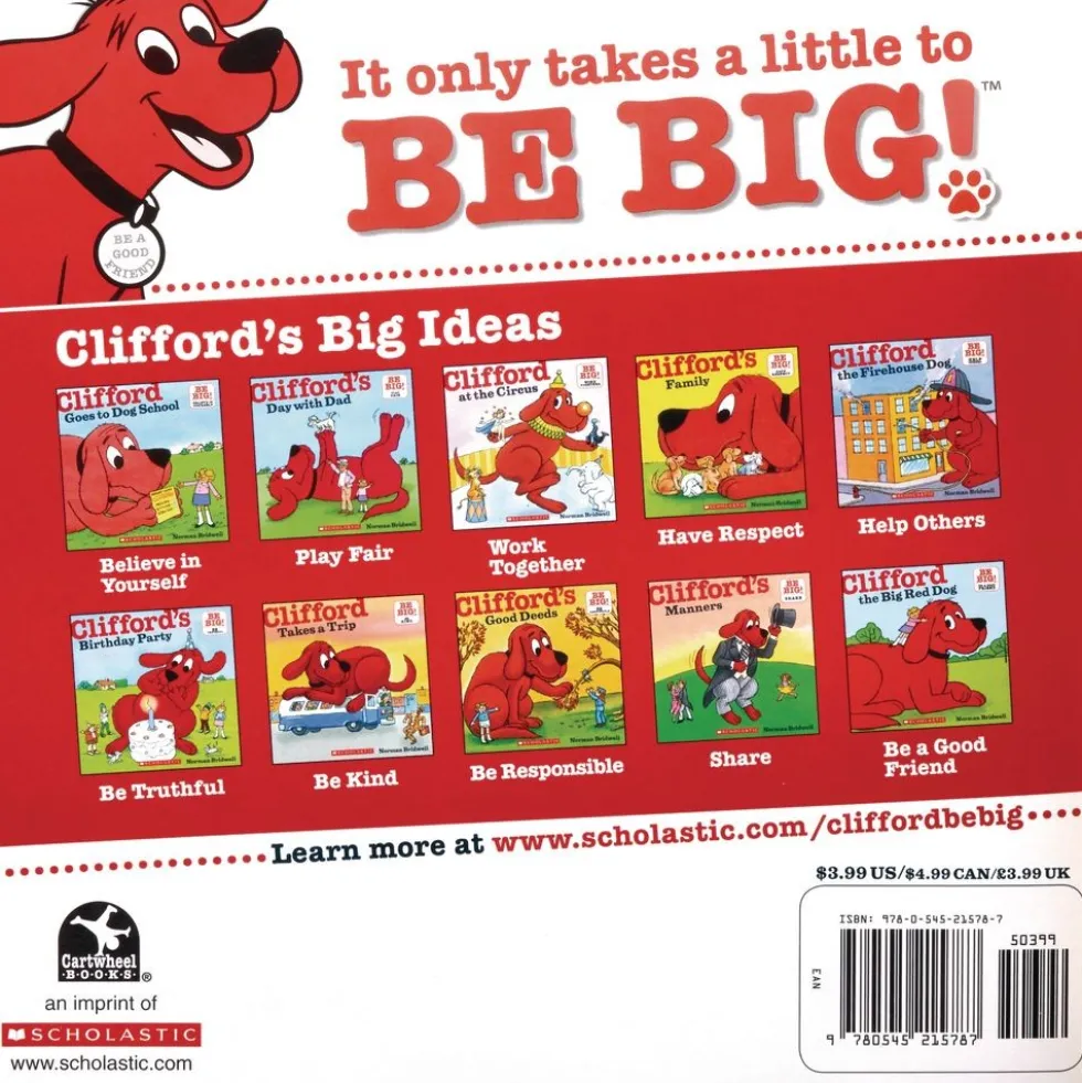 Clifford the Big Red Dog Paperback book