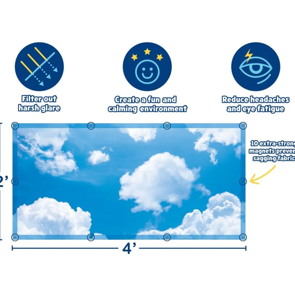 Clouds Calming Covers Ceiling Light Filters