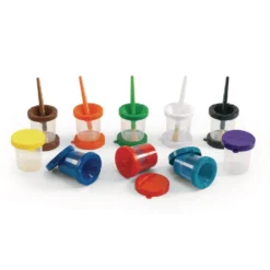 Colorations® Air-Tight, No-Mess Paint Cups - Set of 10