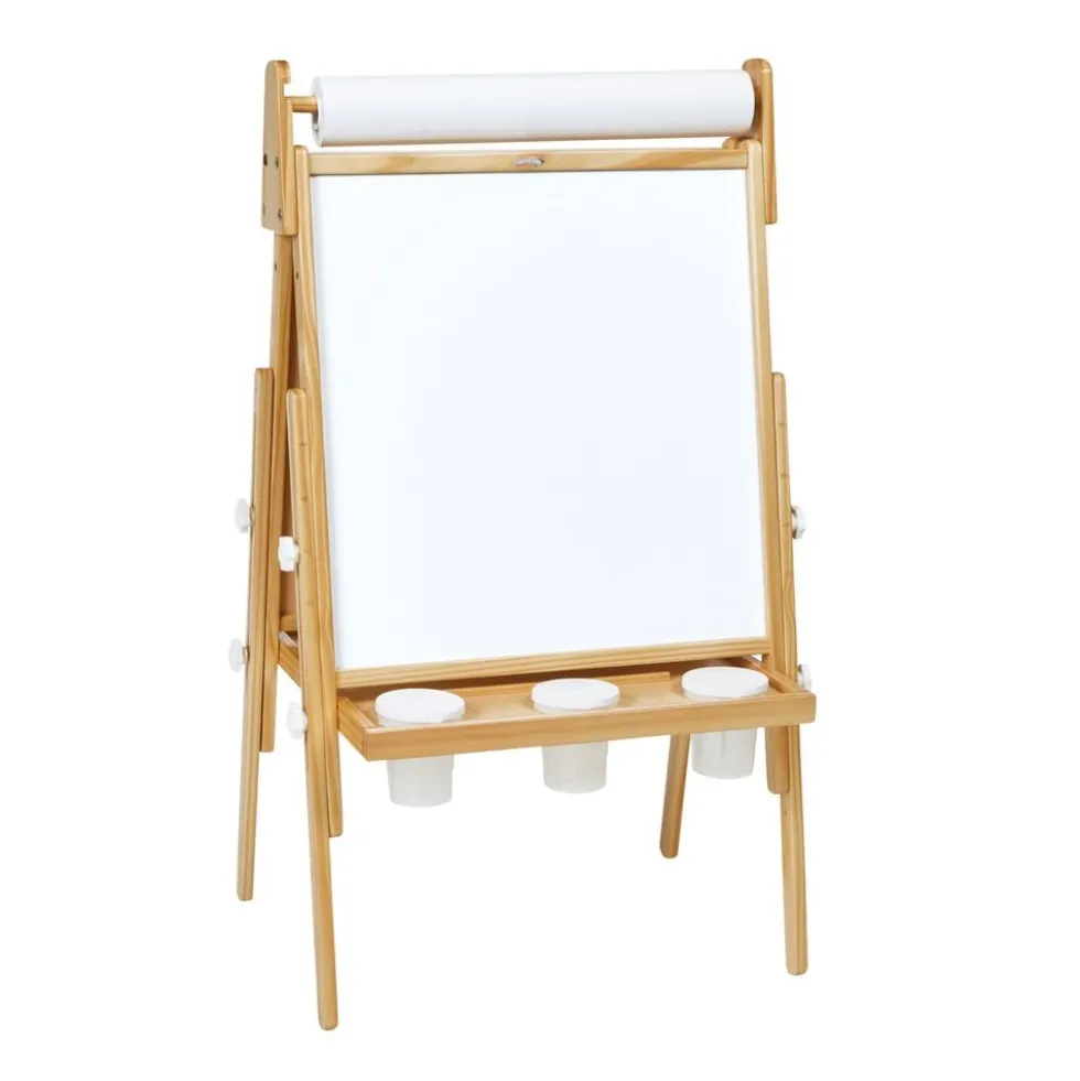 Colorations® All in One Wooden Adjustable Easel and Roll