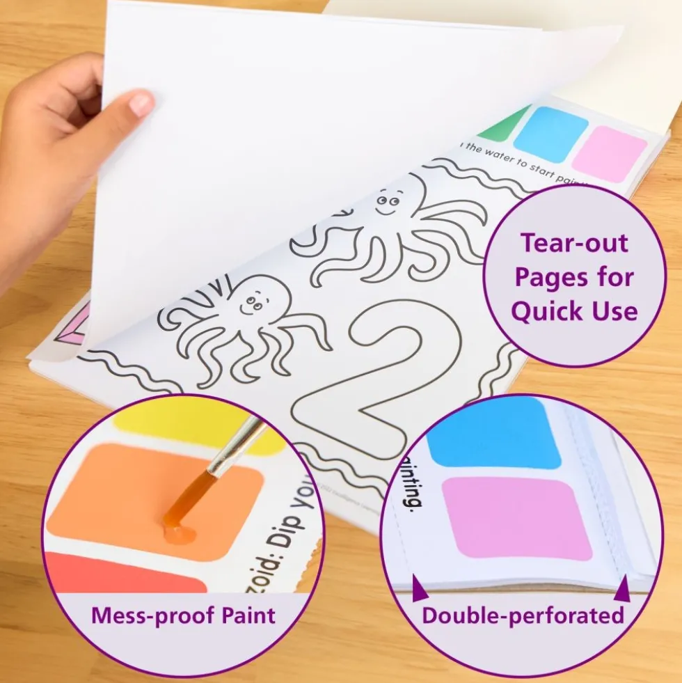 Colorations® 6 Alphabet Paint Activity Books