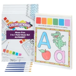 Colorations® 6 Alphabet Paint Activity Books