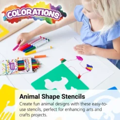 Colorations® Animal Shape Stencils, 8