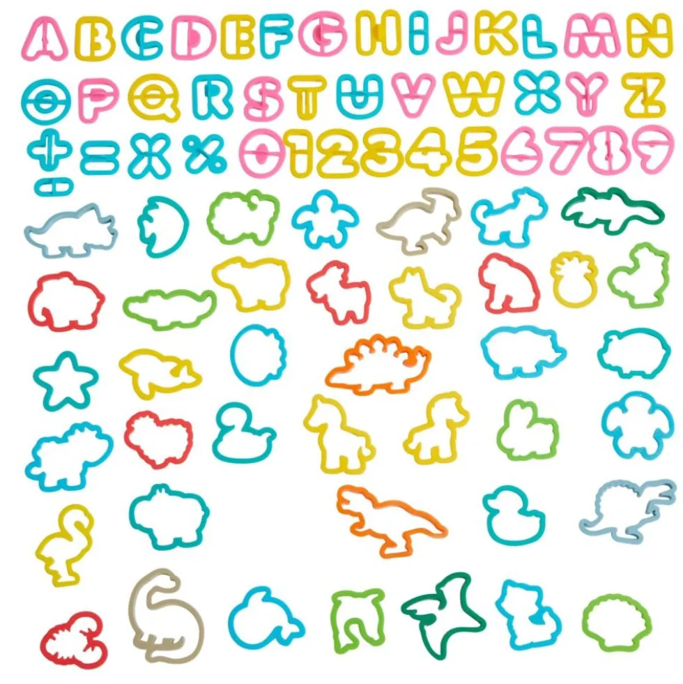 Colorations® Assorted Cut Set Accessories, Alphabet, Numbers & Animals