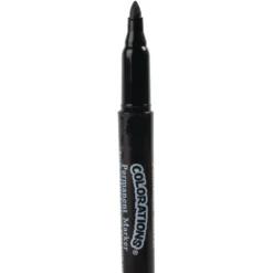 Colorations® Black Permanent Markers - Set of 12