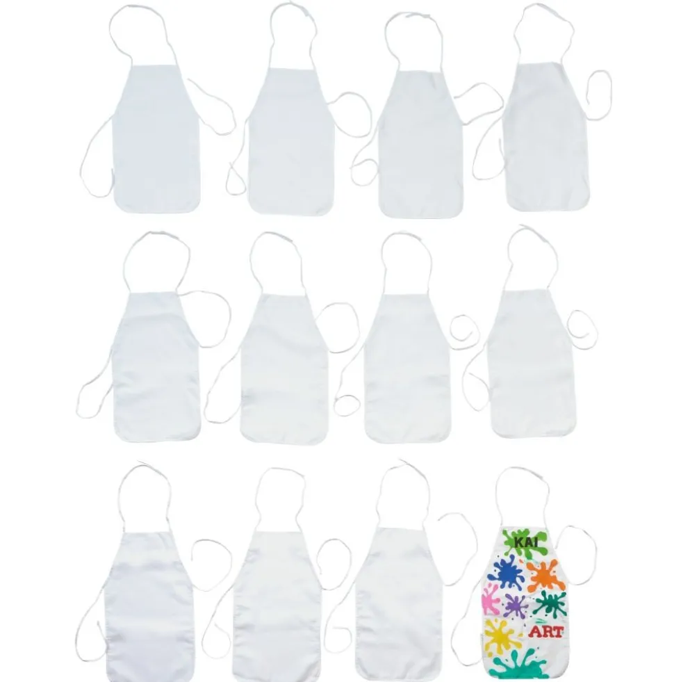 Colorations® Blank Canvas Aprons - Set of 12