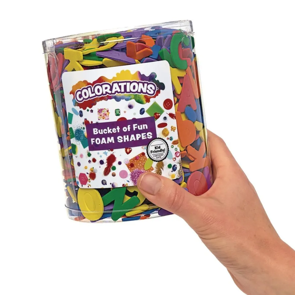 Colorations® Buckets of Fun Foam Shapes - Set of 6