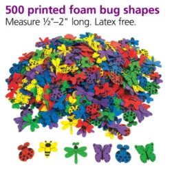 Colorations® Bug Foam Shapes - 500 Pieces