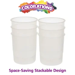 Colorations® Clear Craft Cups- Set of 6