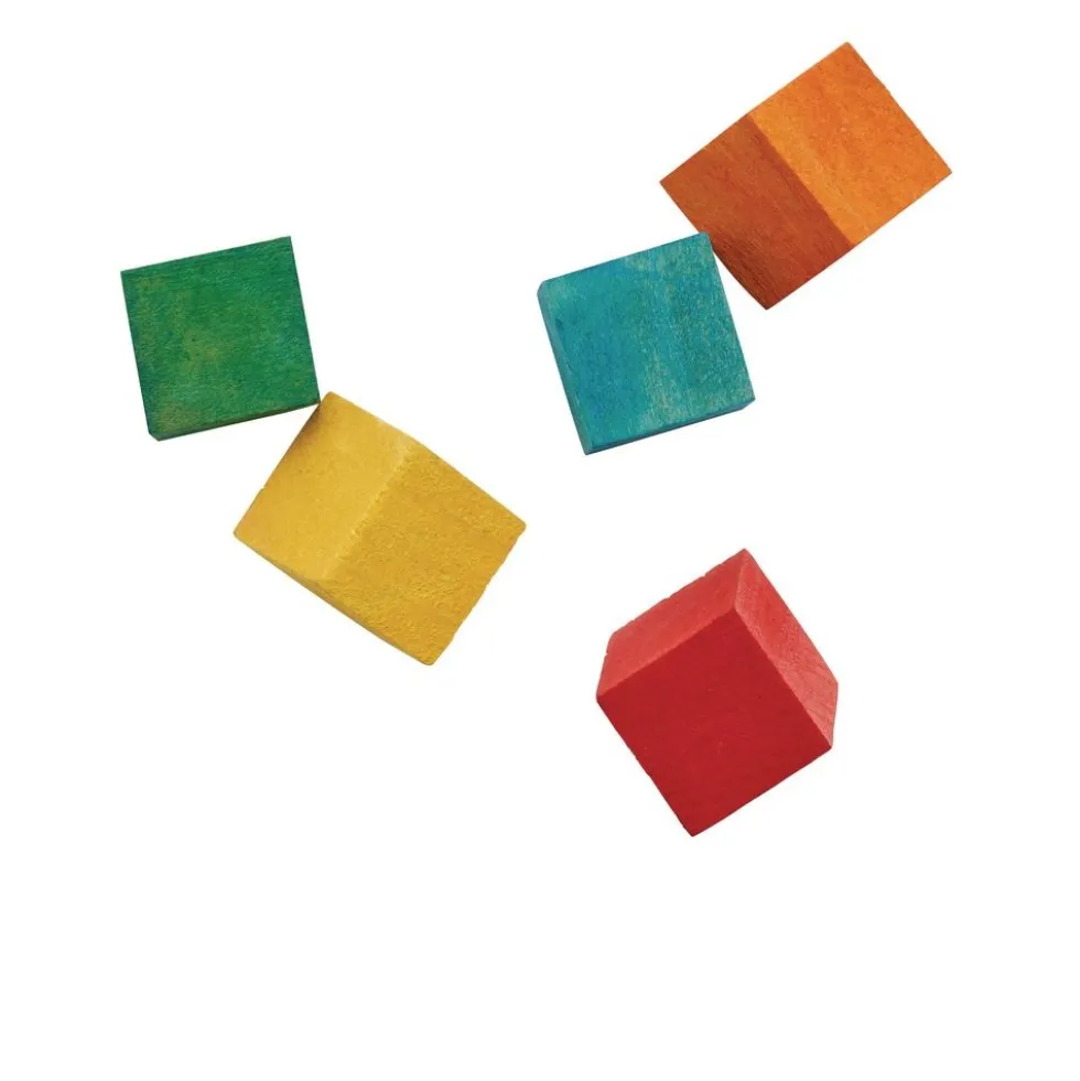 Colorations® Colored Wood Cubes - 196 Pieces
