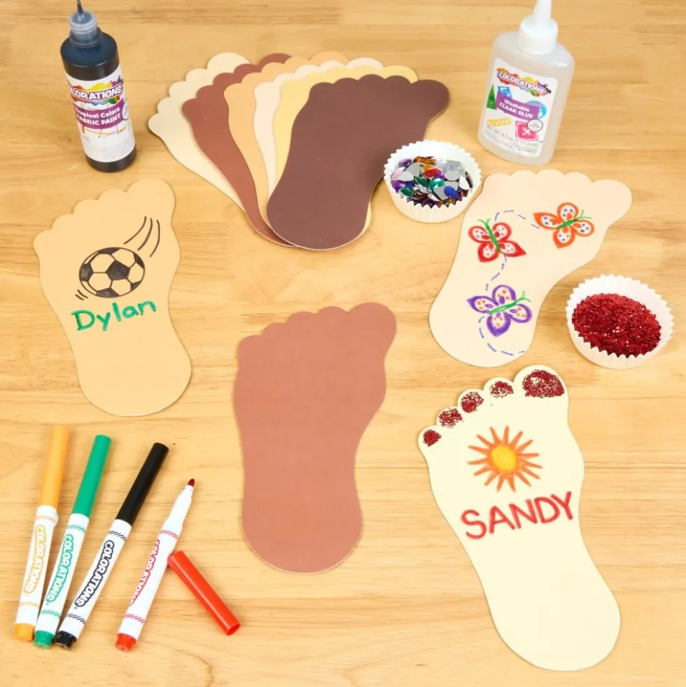 Colorations® Colors Like Me® Feet - Set of 24