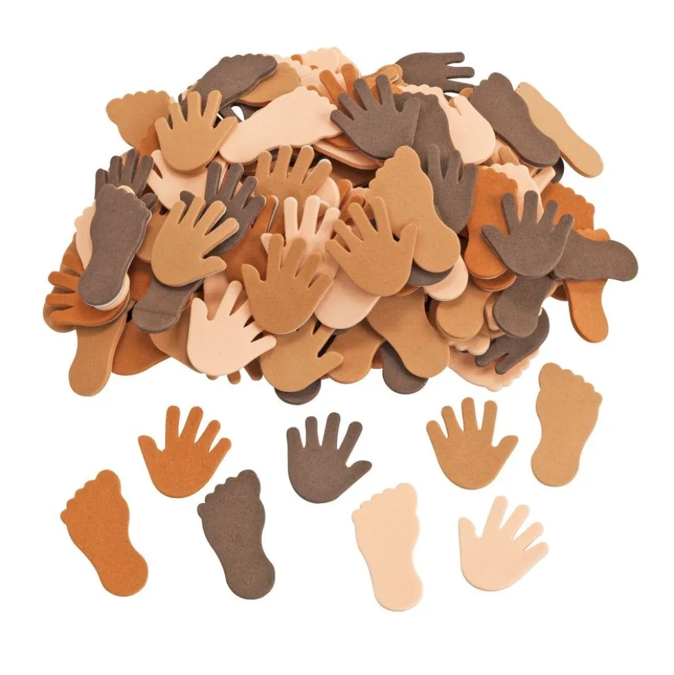 Colorations® Colors Like Me® Self Adhesive Hands & Feet Foam Stickers - 200pc