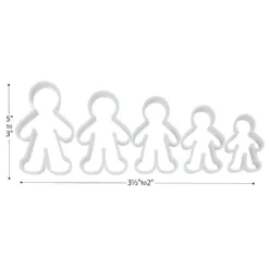 Colorations® Colors Like Me® Wheat & Gluten Free Dough & People Shape Dough Cutters