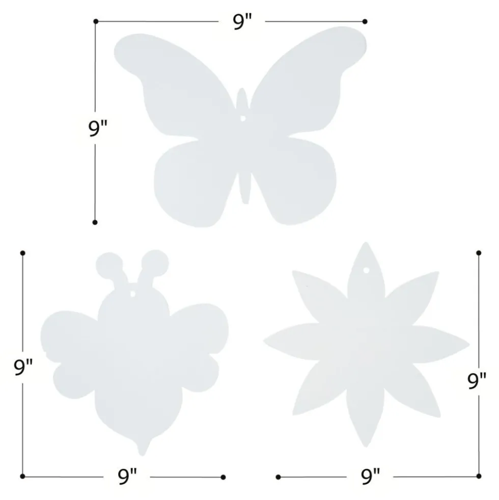 Colorations® Decorate Your Own Summer Shapes Craft Kit - Flowers, Bees & Butterflies (Set of 72)