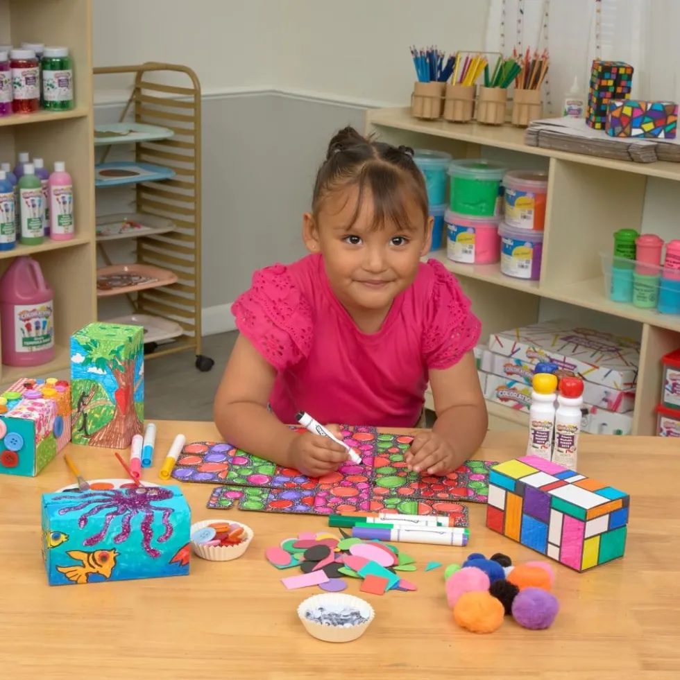 Colorations® Decorate Your Own Cardboard Blocks - Set of 18