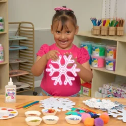 Colorations® Decorate Your Own Paper Snowflakes - Set of 24