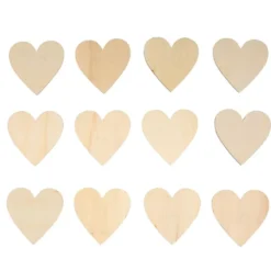 Colorations® Decorate Your Own Wood Magnetic Hearts - Set of 12