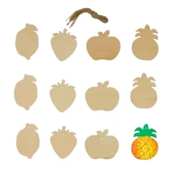 Colorations® Decorate Your Own Wooden Fruit Shape Ornaments