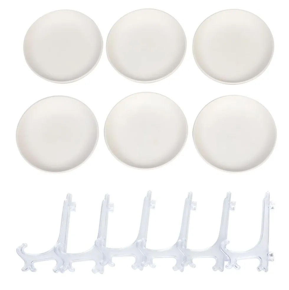 Colorations® Decorate Your Own Ceramic Plates - Set of 12