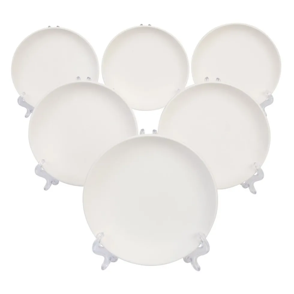 Colorations® Decorate Your Own Ceramic Plates - Set of 12