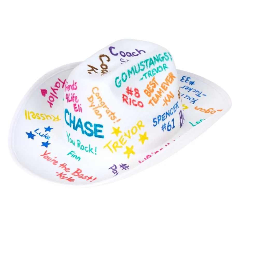 Colorations® Decorate Your Own Cowboy Hats - Set of 12