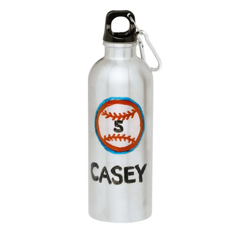 Colorations® Decorate Your Own Stainless Steel Water Bottles - Set of 6