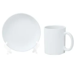 Colorations® Decorative Mugs and Plates set of 12