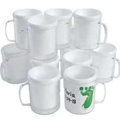 Colorations® Design Your Own Decorative Mugs - Set of 12
