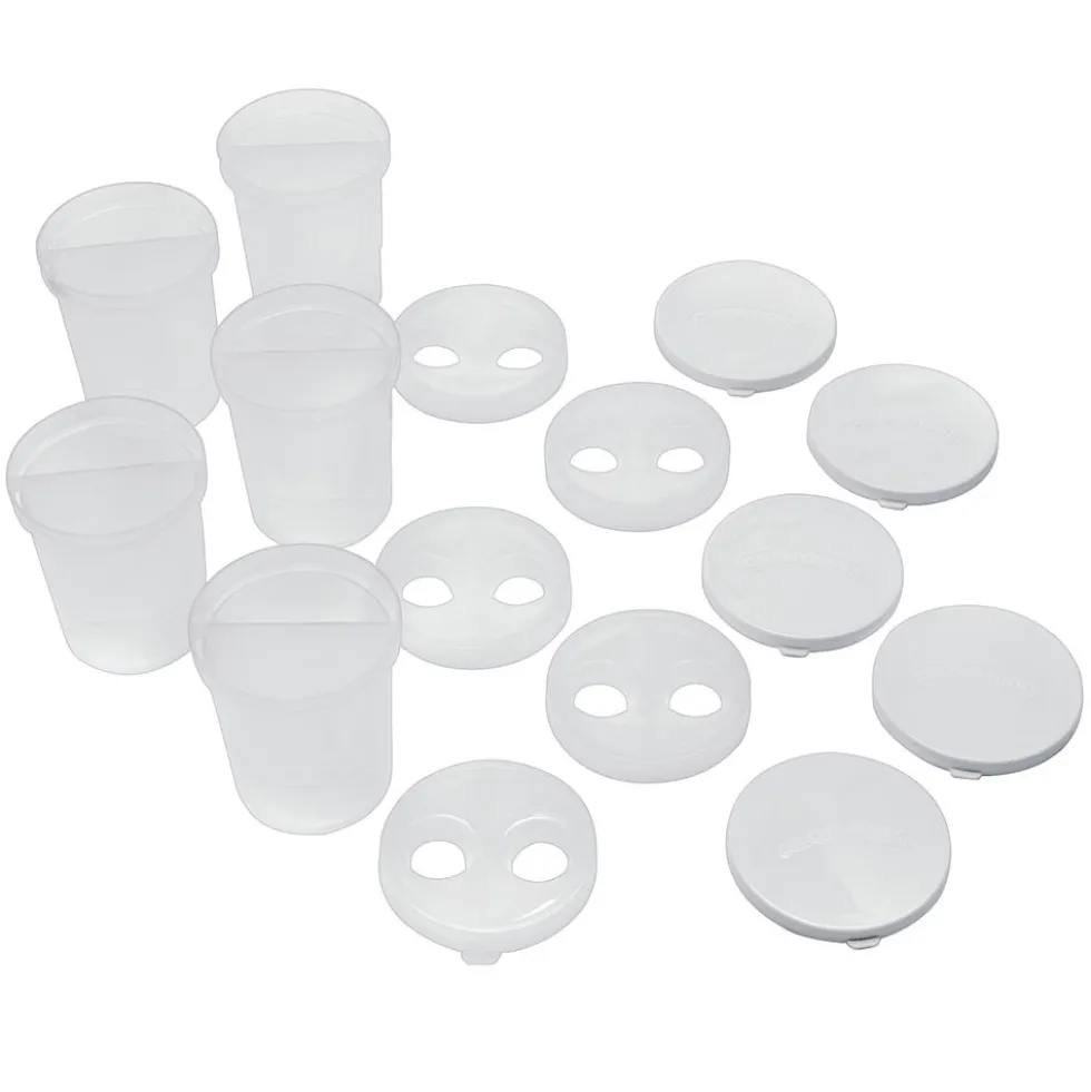 Colorations® Double-Dip Divided Paint Cups Set of 5