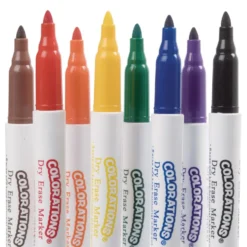 Colorations® Dry Erase Markers Fine Tip Value Pack - Set of 48