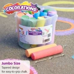 Colorations® DustLite™ Washable Sidewalk Chalk - 20 Pieces