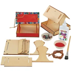 Colorations® Easy-Build Bird Feeder - Set of 6