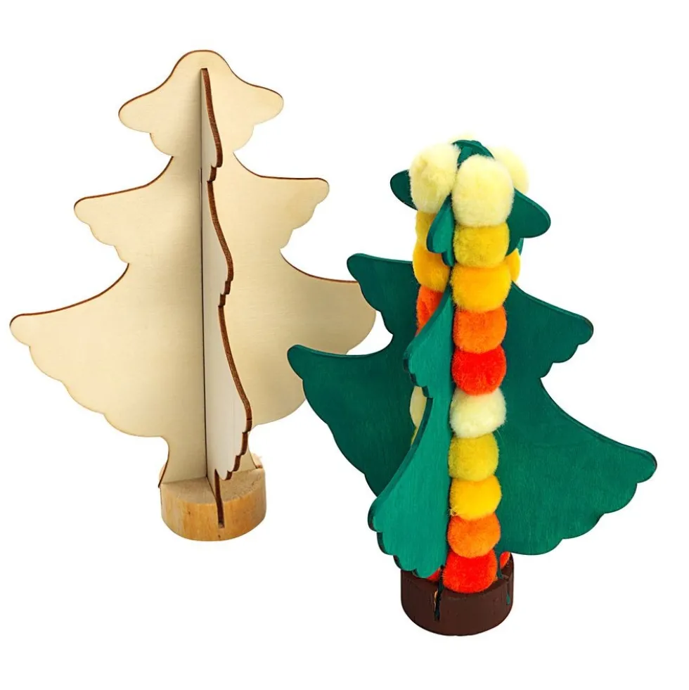 Colorations® Easy Build Wooden Tree - Set of 12