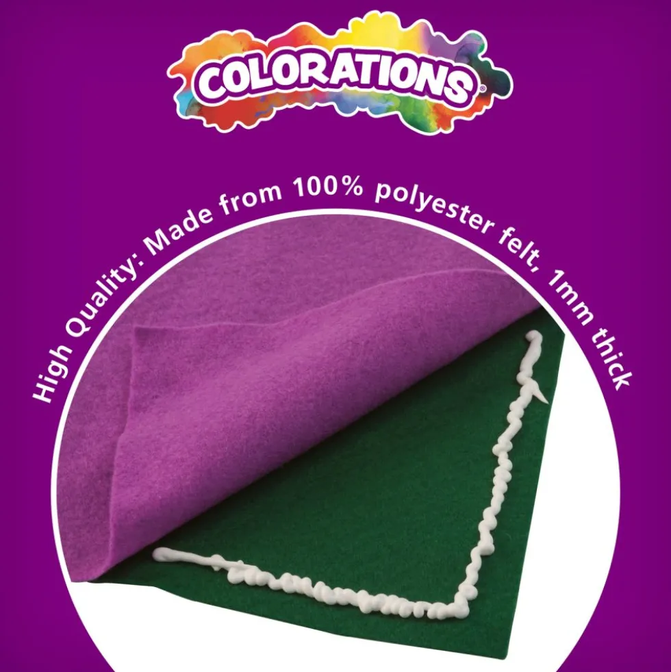 Colorations® Easy Felt Sheets, 6" x 9" - 100 Sheets